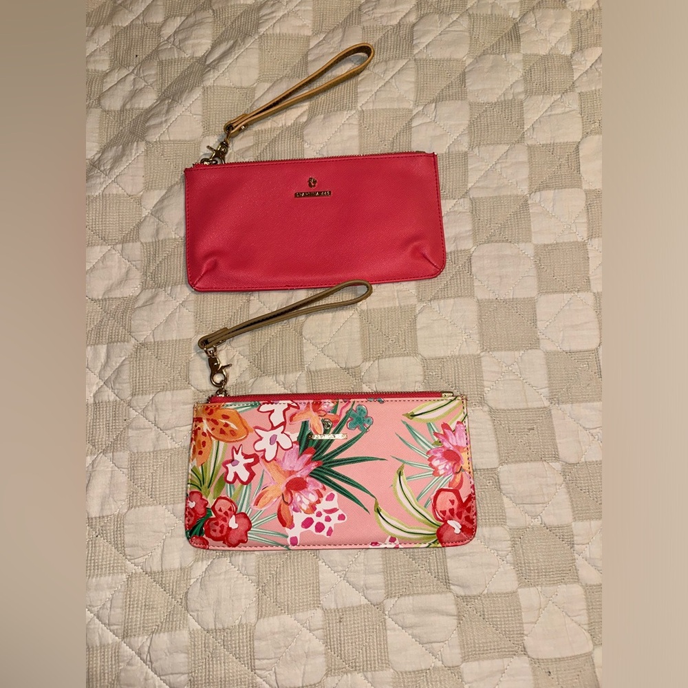 Spartina 449 Pink and Floral Wristlet Duo
